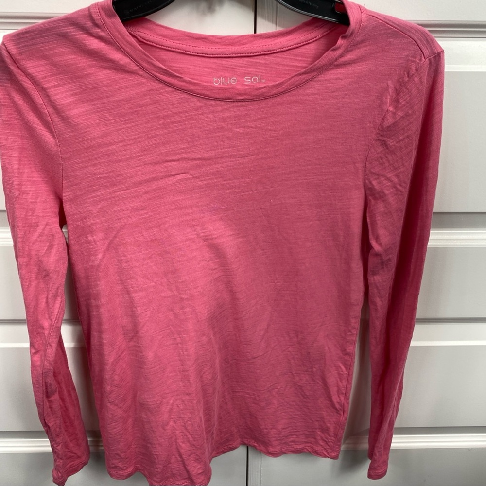 Blue Sol Long Sleeve T Shirt Base Layer Pink Light Crew Neck Small Women’s - Picture 5 of 6